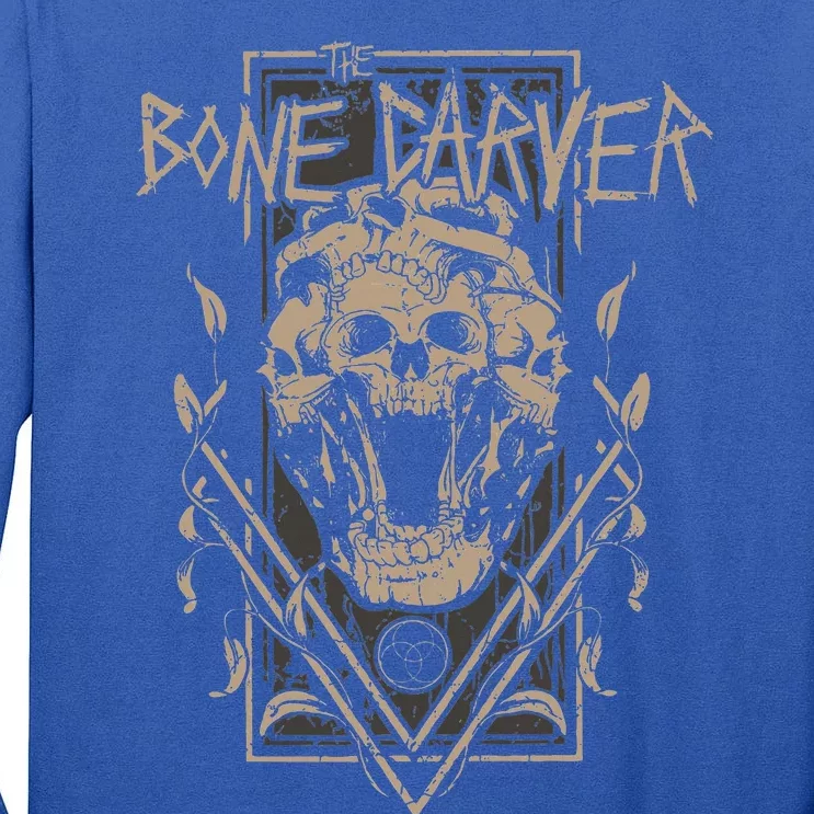 The Bone Carver Death God T.O.U.R Skeleton Spicy Books Tall Long Sleeve T-Shirt