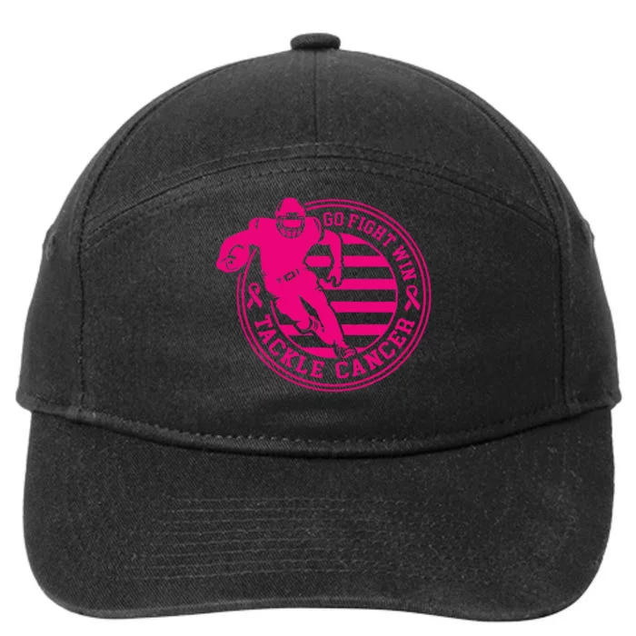 Tackle Breast Cancer Awareness Football 7-Panel Snapback Hat