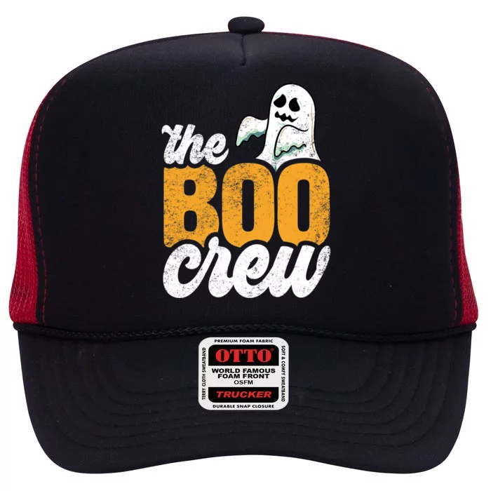 The Boo Crew Funny Ghost Family Matching Halloween High Crown Mesh Trucker Hat