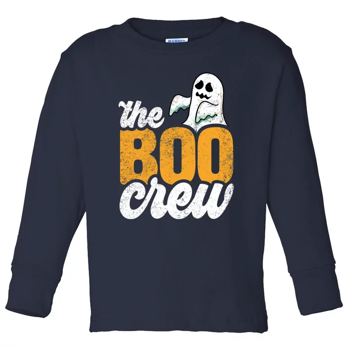 The Boo Crew Funny Ghost Family Matching Halloween Toddler Long Sleeve Shirt