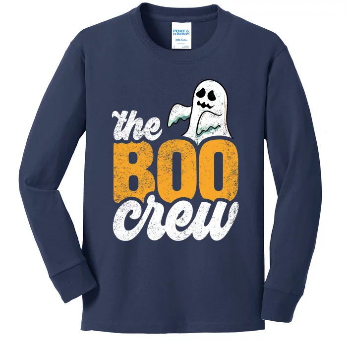 The Boo Crew Funny Ghost Family Matching Halloween Kids Long Sleeve Shirt