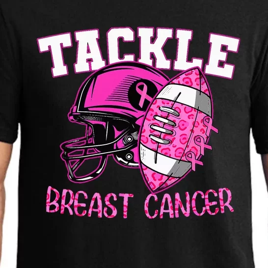 Tackle Breast Cancer Awareness American Football Pajama Set