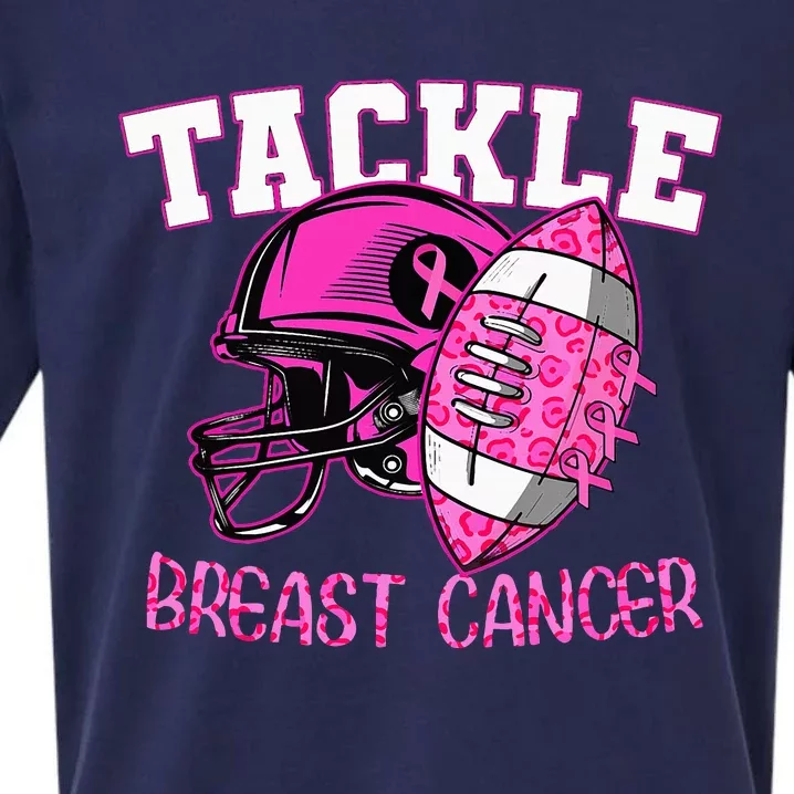 Tackle Breast Cancer Awareness American Football Sueded Cloud Jersey T-Shirt