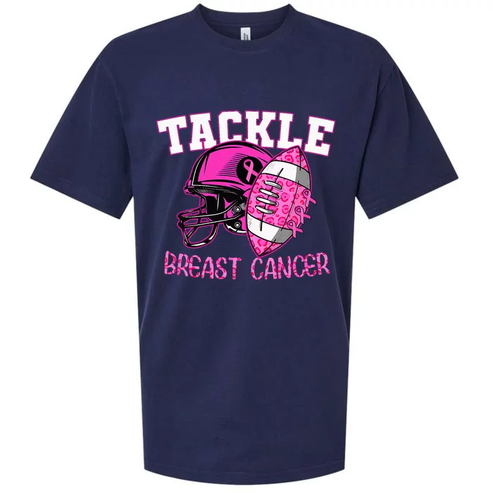 Tackle Breast Cancer Awareness American Football Sueded Cloud Jersey T-Shirt