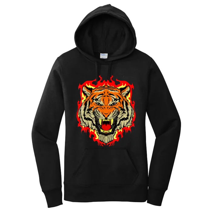 Tiger Big Cat Bengal Wildcat Predator Cool Animal Gift Idea Women's Pullover Hoodie