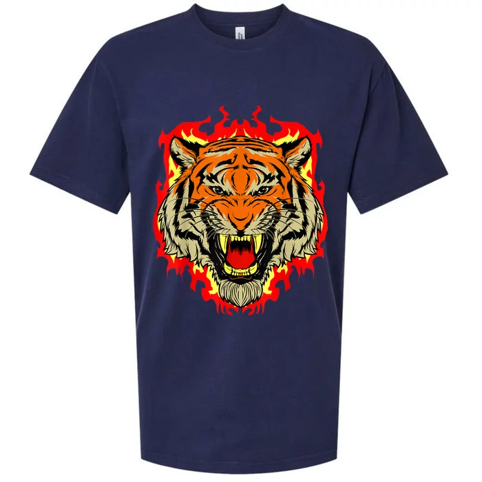 Tiger Big Cat Bengal Wildcat Predator Cool Animal Gift Idea Sueded Cloud Jersey T-Shirt