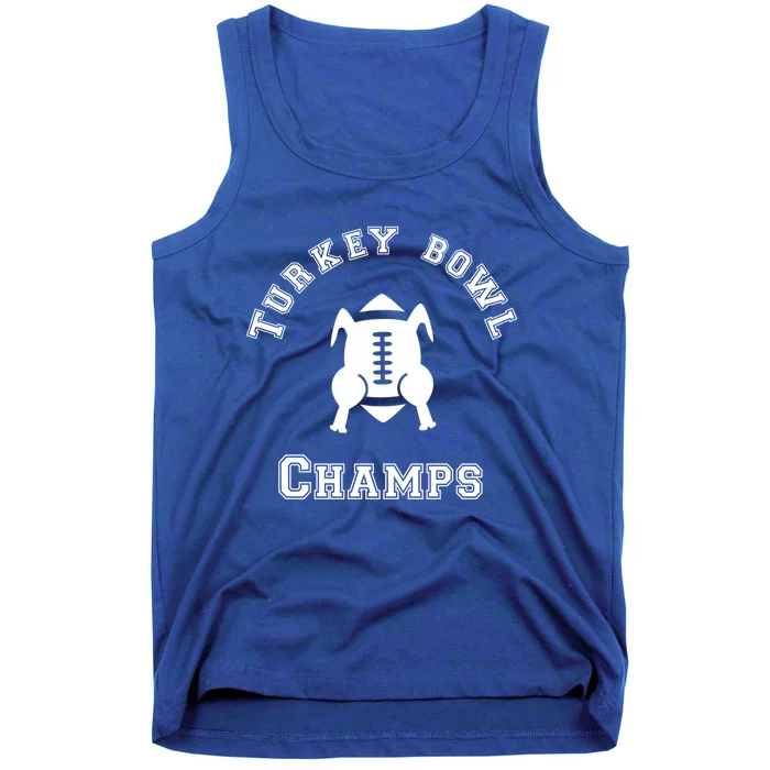 Turkey Bowl Champs Thanksgiving Football Cool Gift Tank Top