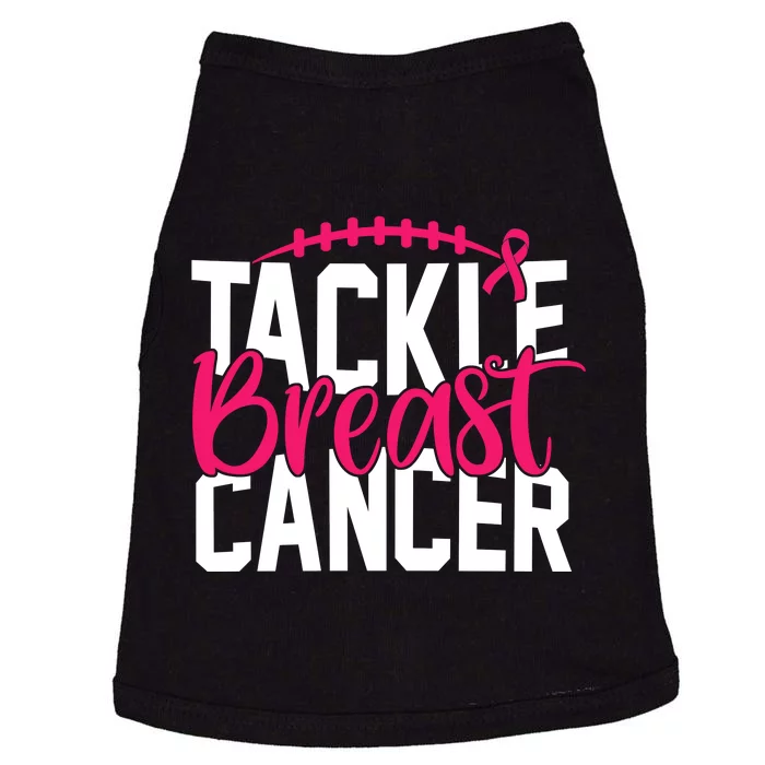 Tackle Breast Cancer Awareness Football Fan Doggie Tank