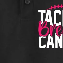 Tackle Breast Cancer Awareness Football Fan Dry Zone Grid Performance Polo