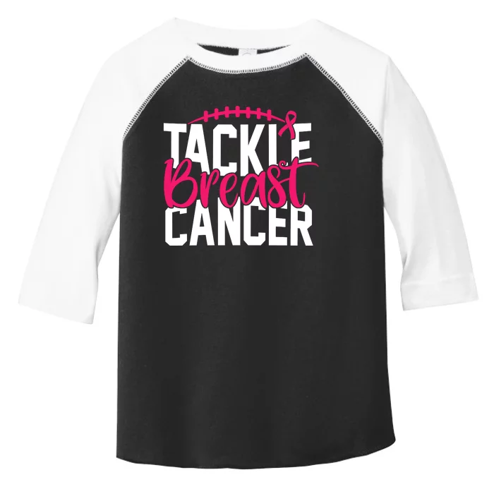 Tackle Breast Cancer Awareness Football Fan Toddler Fine Jersey T-Shirt