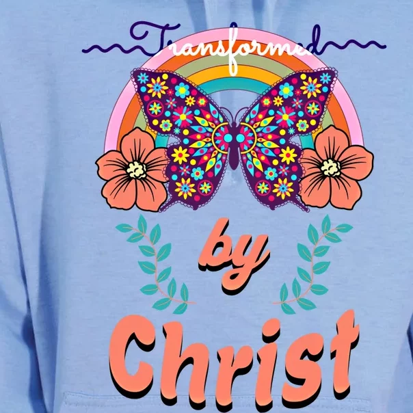 Transformed By Christ Funny Gift Unisex Surf Hoodie