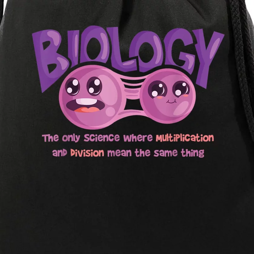 Teaching Biology Cell Science Teacher Funny Quote Drawstring Bag