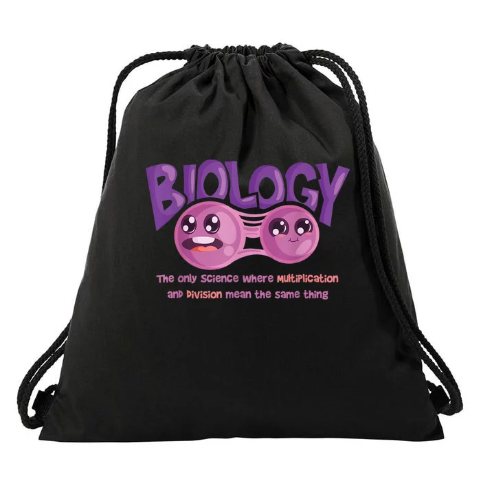 Teaching Biology Cell Science Teacher Funny Quote Drawstring Bag