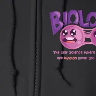 Teaching Biology Cell Science Teacher Funny Quote Full Zip Hoodie