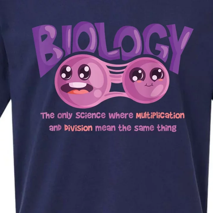 Teaching Biology Cell Science Teacher Funny Quote Sueded Cloud Jersey T-Shirt