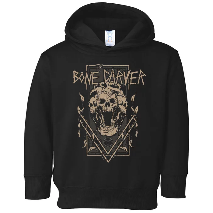 The Bone Carver Death God Skeleton Spicy Books Toddler Hoodie