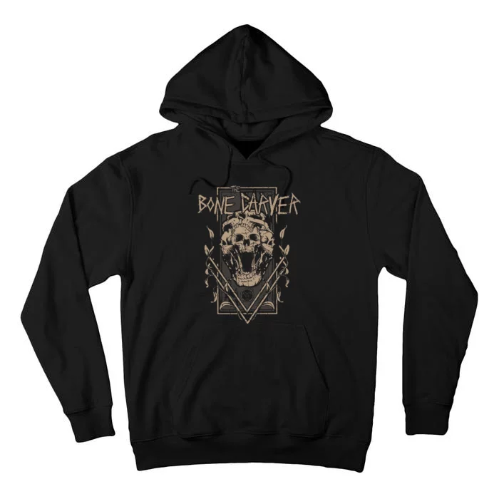 The Bone Carver Death God Skeleton Spicy Books Tall Hoodie