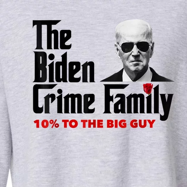 The Biden Crime Family Funny Anti Biden Liberals Democrats Cropped Pullover Crew