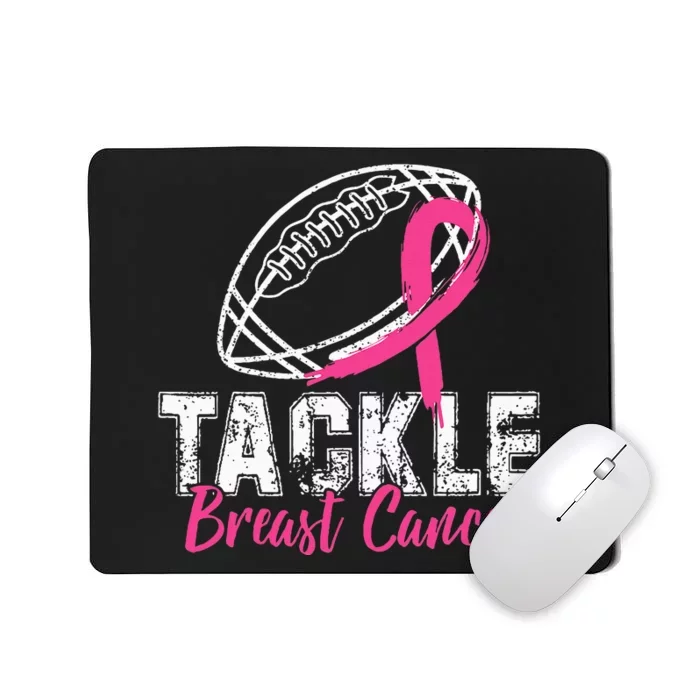 Tackle Breast Cancer Awareness Football Survivor Gift Mousepad