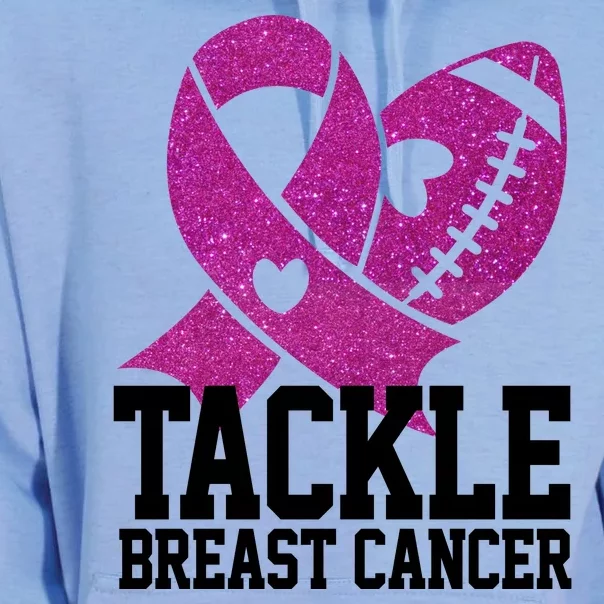 Tackle Breast Cancer Football Ribbon Unisex Surf Hoodie