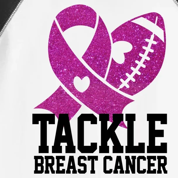 Tackle Breast Cancer Football Ribbon Toddler Fine Jersey T-Shirt