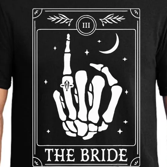 The Bride Coven Skeleton Hand Gothic Wedding Bachelorette Pajama Set