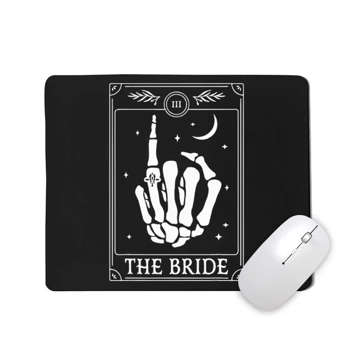 The Bride Coven Skeleton Hand Gothic Wedding Bachelorette Mousepad