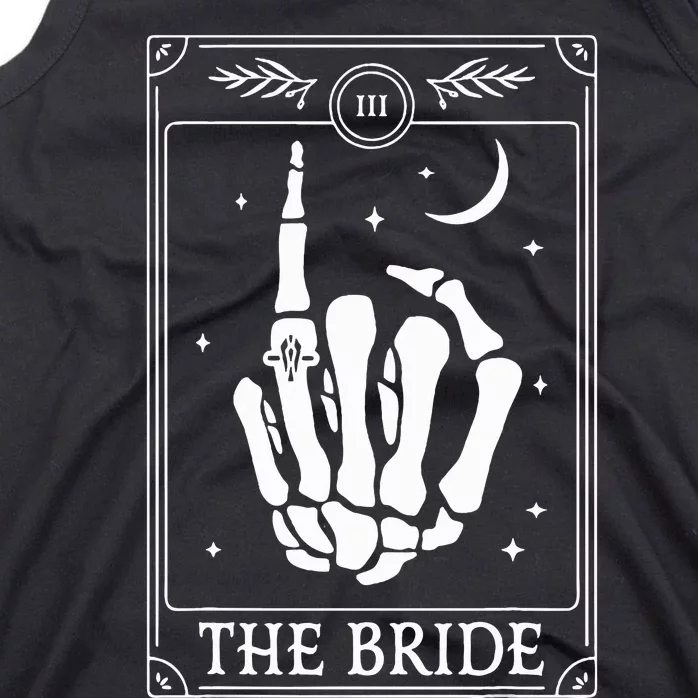 The Bride Coven Skeleton Hand Gothic Wedding Bachelorette Tank Top