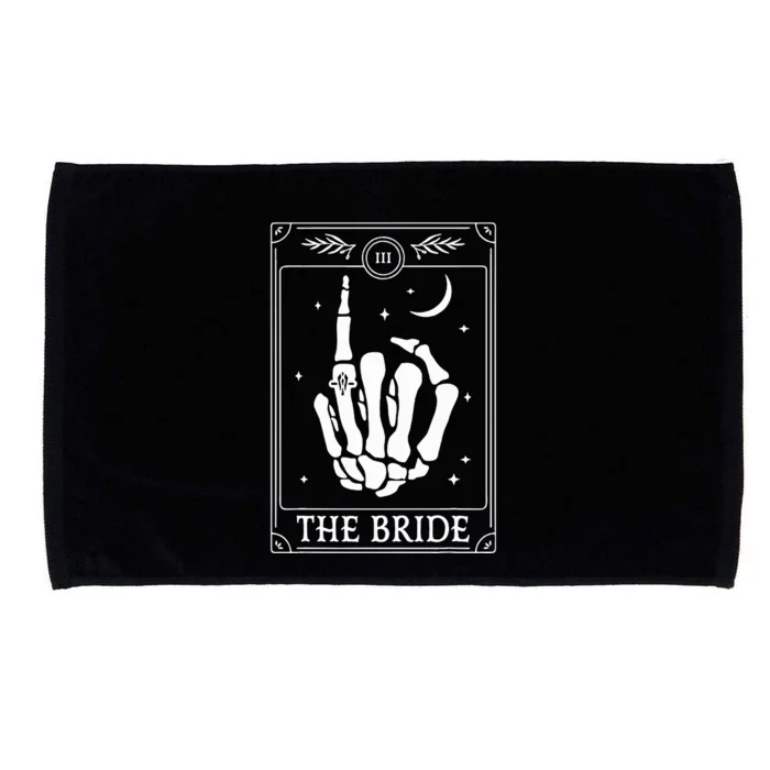 The Bride Coven Skeleton Hand Gothic Wedding Bachelorette Microfiber Hand Towel