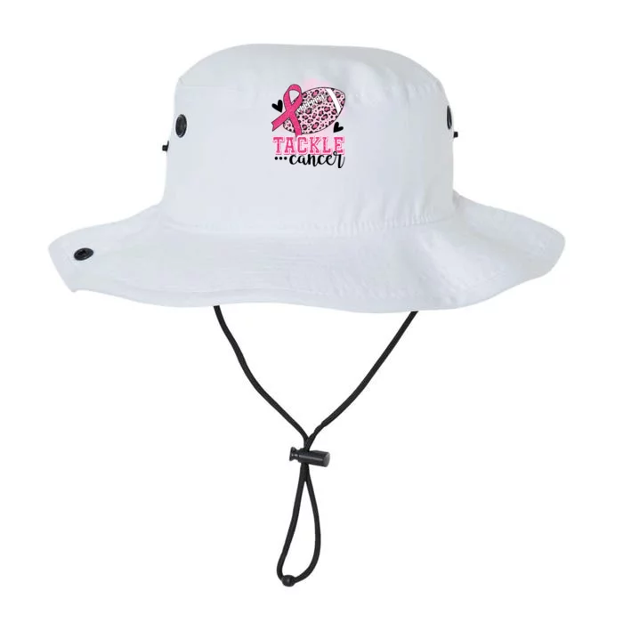 Tackle Breast Cancer Pink Ribbon Football Legacy Cool Fit Booney Bucket Hat