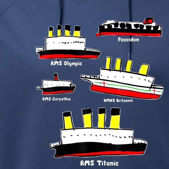 Titanic, Britanic, Carpathia, Poseidon, Titanic Performance Fleece Hoodie