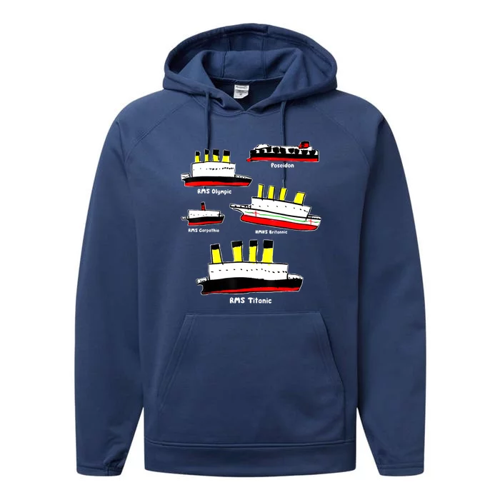 Titanic, Britanic, Carpathia, Poseidon, Titanic Performance Fleece Hoodie