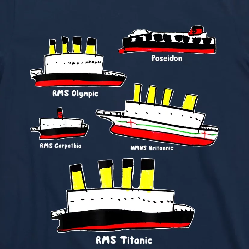 Titanic, Britanic, Carpathia, Poseidon, Titanic T-Shirt