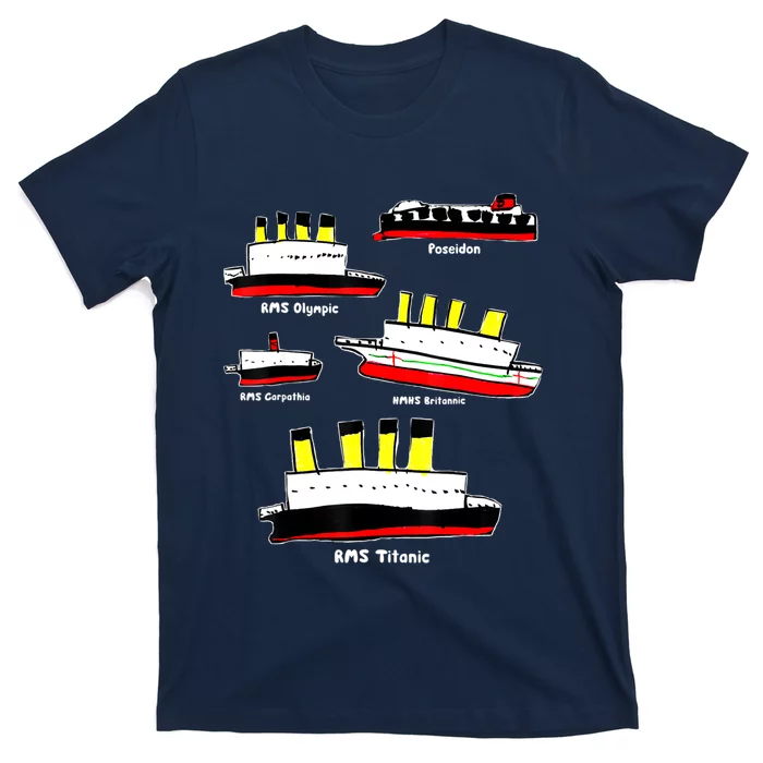 Titanic, Britanic, Carpathia, Poseidon, Titanic T-Shirt