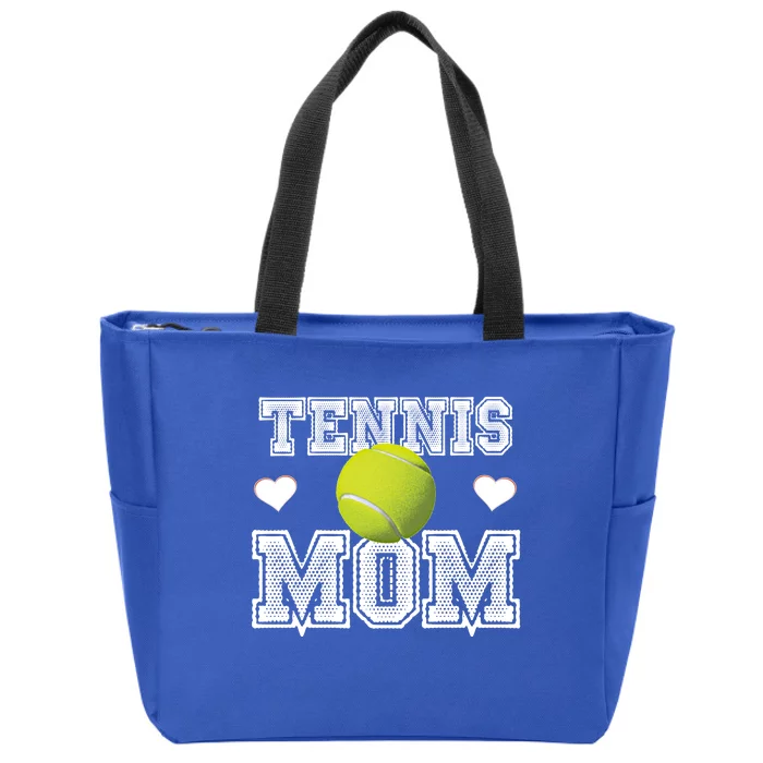 Tennis Ball Cute Tennis Funny Gift For Momscool Giftproud Tennis Mom Cool Gift Zip Tote Bag