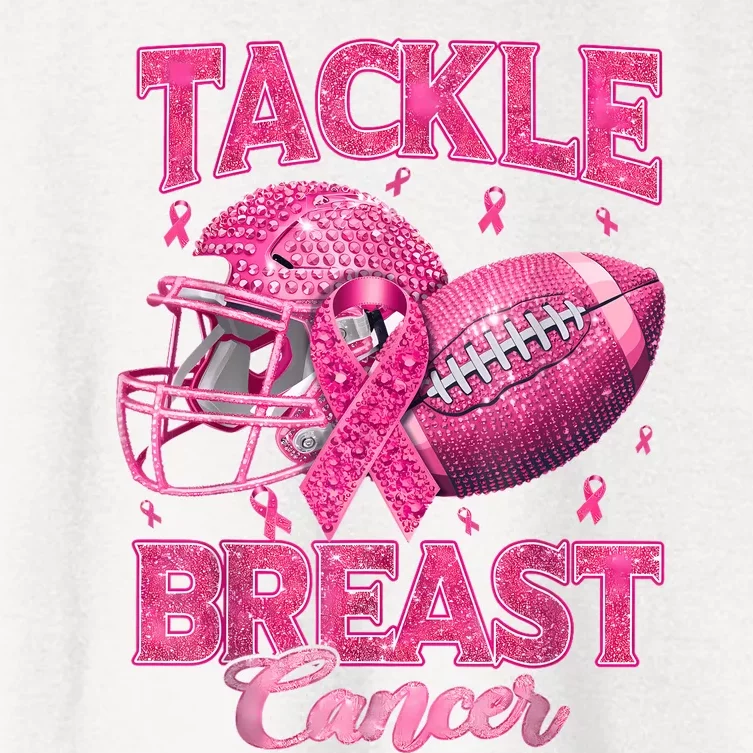 Tackle Breast Cancer Gift Women's Crop Top Tee