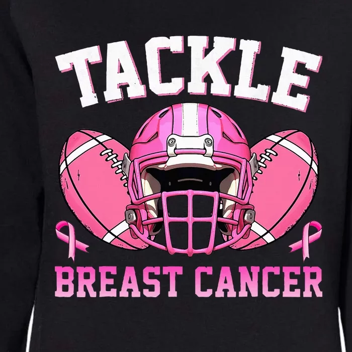 tackle breast cancer awareness pink ribbon wo Womens California Wash Sweatshirt