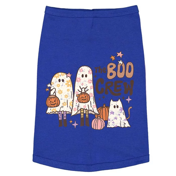 The Boo Crew Matching Retro Ghost Cat Trick Or Treat Costume Cute Gift Doggie Tank