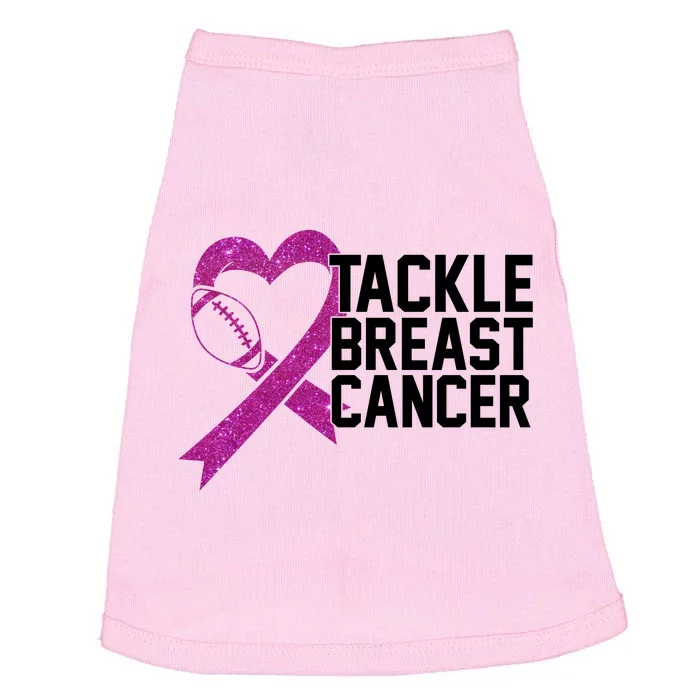 Tackle Breast Cancer Awareness Heart Football Doggie Tank