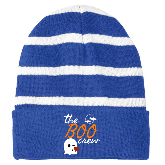 The Boo Crew Gift Matching Group Halloween Costume Idea Gift Striped Beanie with Solid Band