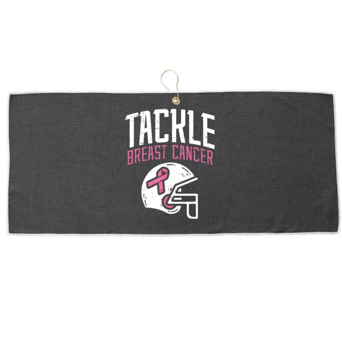 Tackle Breast Cancer Awareness Month Large Microfiber Waffle Golf Towel