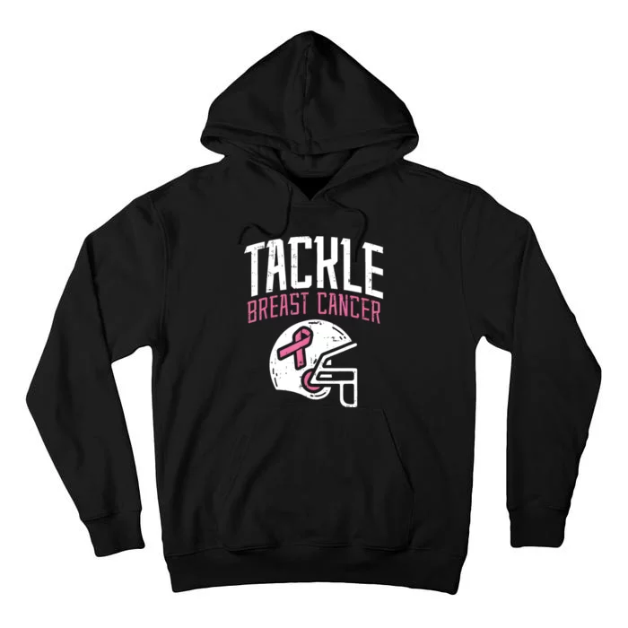 Tackle Breast Cancer Awareness Month Tall Hoodie