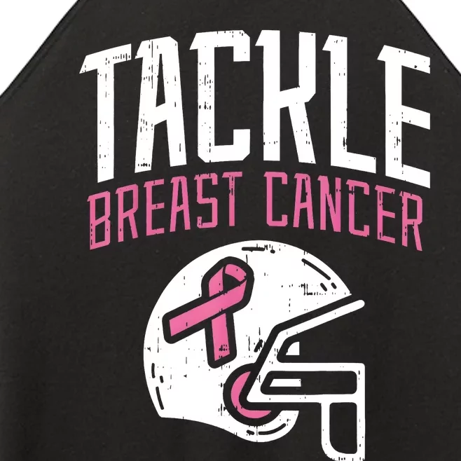 Tackle Breast Cancer Awareness Month Women’s Perfect Tri Rocker Tank