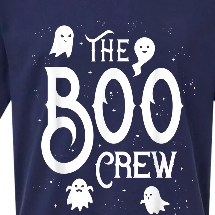 The Boo Crew Halloween Ghost Costume Sueded Cloud Jersey T-Shirt