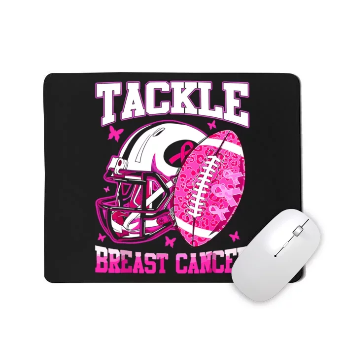 Tackle Breast Cancer Awareness Fighting American Football Mousepad