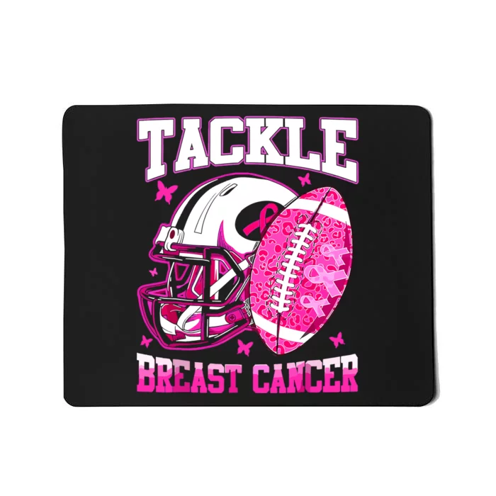 Tackle Breast Cancer Awareness Fighting American Football Mousepad