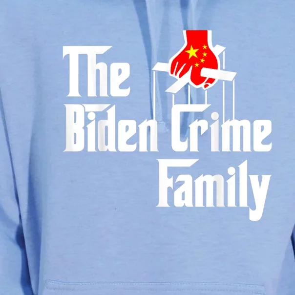 The Biden Chinese Crime Family Puppet Humor Anti Against Unisex Surf Hoodie