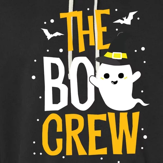 The Boo Crew Halloween Ghost Trick Treat Outfit Squad Team Garment-Dyed Fleece Hoodie