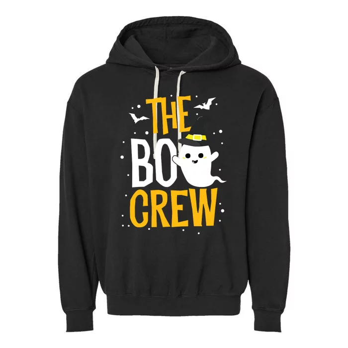 The Boo Crew Halloween Ghost Trick Treat Outfit Squad Team Garment-Dyed Fleece Hoodie