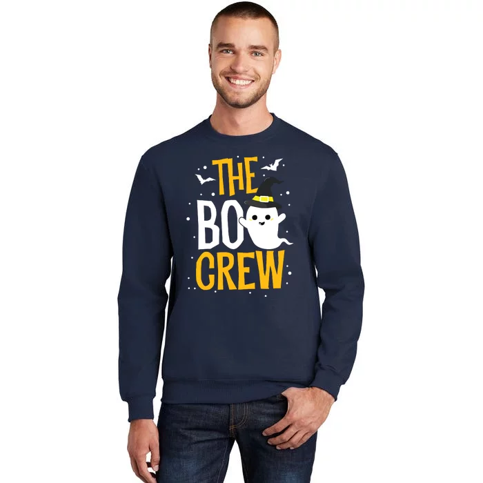 The Boo Crew Halloween Ghost Trick Treat Outfit Squad Team Tall Sweatshirt